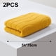 thumbnail image 2 of Juego de toallas de mano de 2 piezas, toallas de jacquard con rayas onduladas para baño, cocina, regalos (13 x 29 pulgadas, algodón), 2 of 5