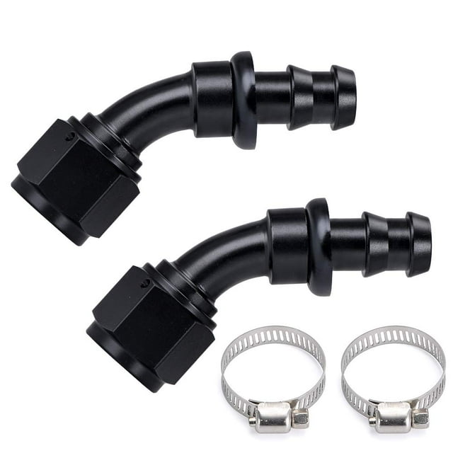 Conector para Manguera PTNHZ 8AN 45° Rosca Hembra Giratoria a Barbilla de Bloqueo