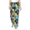 thumbnail image 2 of Goofa Sunflowers Printed Soft Pajama Pants for Women, Wide Leg Comfy Casual Lounge Yoga Pants-XX-Large, 2 of 9