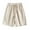 Beige, variant on ZZwxWA Mens Shorts Sales Loose Fit Plus Size Summer Pants Elastic Quick-Dry Drawstring Short Pants Oversize Printed Cozy Style Trousers Workwear Holiday Beach Shorts Fashion Male Clothing