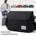 thumbnail image 2 of MesaSe Unisex Crossbody Bag Multi Pockets Large Capacity Adjustable Wide Strap Zipper Closure Solid Color Wear-resistant Outdoor Phone Cash Card Keys Storage Bag, 2 of 11