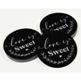 thumbnail image 3 of Inkdotpot Silver Foil Paper Hang Tags Love Is Sweet Wedding Favor Tags 100 Pieces, 3 of 6