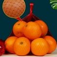 thumbnail image 3 of Matsuzay 2 paquetes de bolsas de red reutilizables para frutas y verduras, red de embalaje de frutas y verduras frescas y ordenadas Organizadores de utensilios de cocina blanco rojo 40cm, 3 of 6