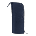 thumbnail image 1 of Estuche para lápices de gran capacidad, estuche plano para lápices, caja para bolígrafos resistente, apertura amplia con cierre de cremallera, gris claro, 1 of 5