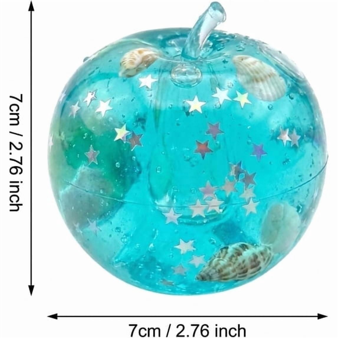 Blue Ocean Slushy Apple Squishy,Slow Rising Squishing,Apple Squishies Stress - Realistic Slow Rising Fruit Fidget for Stress Relief & Anxiety Relaxation