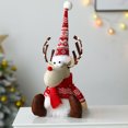thumbnail image 4 of Muñeco Sentado Ciervo JShteea Peluche Decoraciones Navideñas rojo, 4 of 6