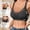 Black, variant on Womens Wireless Bras No Underwire Seamless Supportive Comfortable V Mesh Bra Push Up Everyday Bralette T Shirt Bra Plus Size Gray,XXXXL