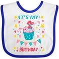 thumbnail image 3 of Inktastic Colorful Cupcake and Confetti Girls 2nd Birthday Boys or Girls Baby Bib, 3 of 4
