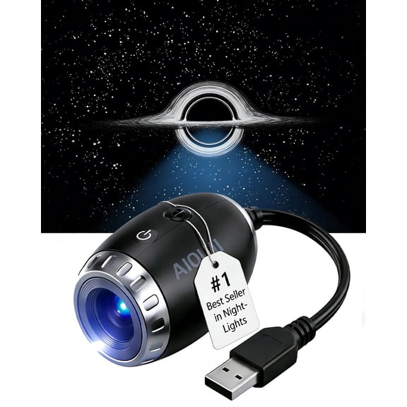 DCWNF 2-in-1 Galaxy Projector Night Light, USB Stars Space Starry Sky Projector Lamp LED Starlights Projection Portable Adjustable for Bedroom Adults Car Roof Interior Ceiling