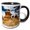 Black/White, variant on 3drose, Hoodoo Formations in Goblin Valley State Park, Utah, 15oz Mug