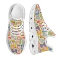 thumbnail image 1 of Zapatos planos con estampado de dibujos animados para mujer, zapatillas informales de malla transpirable,, 1 of 6