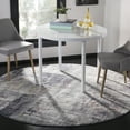 thumbnail image 2 of SAFAVIEH Monray Lyssa Geometric Polyester Area Rug, Charcoal/Ivory, 7' x 7' Square, 2 of 7