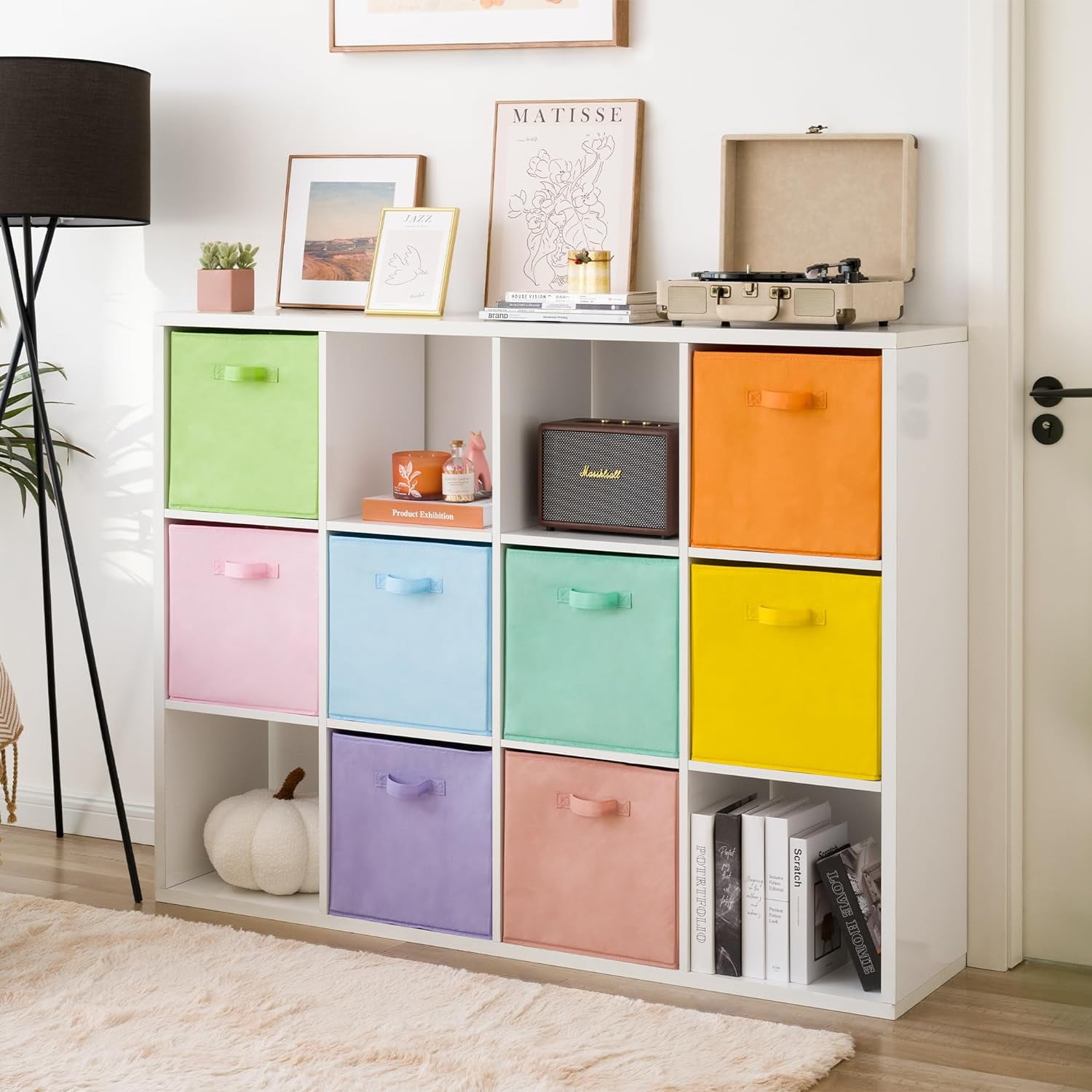 GRANNY SAYS Storage Cube Organizer, 13 Inch Cube Storage Bins, Fabric Storage Bins for Cube Shelf & Closet, 8-Pack