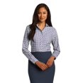 thumbnail image 1 of Camisa Red House® Ladies Tricolor Check Non-Iron. RH75 Marino/ Ciruela/ Blanco 3XL casa Roja RH75, 1 of 1