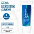 thumbnail image 5 of Drywall Repair Kit - 4.23 oz -Dry Putty Tube with 2 x 2? Wall Patch Mesh, Scraper & 2 x P180 Sandpapers | Quick-Dry Spackle & Sheetrock Crack Filler for Wall, Ceiling & Plaster Hole Repair, 5 of 6