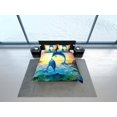 thumbnail image 4 of Sunset Dolphins Ropa de Cama Tropical Funda Nórdica, Océano Blush Decoración Nariz de Botella, 4 of 4