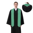 thumbnail image 4 of Fotbe Bulldog Puppy Flower Printed Class of 2024 Graduation Stole, 4 of 7