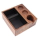 thumbnail image 4 of Caja de madera para golpear café, caja de golpe de café, estación de apisonamiento de café, soporte de apisonamiento de café construido para profesionales, 4 of 8