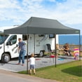 thumbnail image 3 of COBIZI 10x20 Pop Up Canopy Tent Heavy Duty with 6 Removable Sidewalls,Commercial Heavy Duty Pop Up Tent for Parties Waterproof and UV 50+ Wedding Tent with Roller Bag(Gray), 3 of 11
