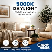 Great Value 3-Way A19 LED Light Bulb, 40/60/100 Watt Equivalent, Daylight, E26 Medium Base, 1 Pack