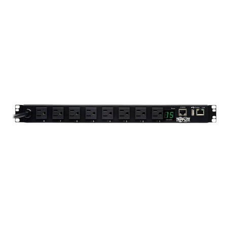 UPC: 0037332203274 | 1.4kW Single-Phase Switched PDU  LX Platform Interface  120V Outlets (8 5-15R)  NEMA 5-15P  12 ft. Cord  1U Rack  TAA