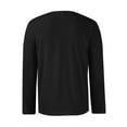 thumbnail image 4 of Fabrcox Fall Spring S-3xl T Shirts for Men Oversized Crew Neck Solid Color Trendy Long Sleeve Basic Tee Casual Lightweight Pullover T-Shirt Dark Gray S, 4 of 4