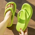thumbnail image 4 of CPNG Women Cloud Flip Flops Lightweight Thicken Sole Pillow Slippers Cute Cushioned Slippers Soft Foam Non-Slip Cozy Shower Bathroom Slides Outdoor Sandals, 4 of 4