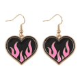 thumbnail image 1 of Something Different Flaming Heart Dangle Earrings, 1 of 2