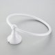 thumbnail image 2 of Toallero de aro redondo blanco para baño, antiguo, cepillado, con aro para colgar toallas, 2 of 7