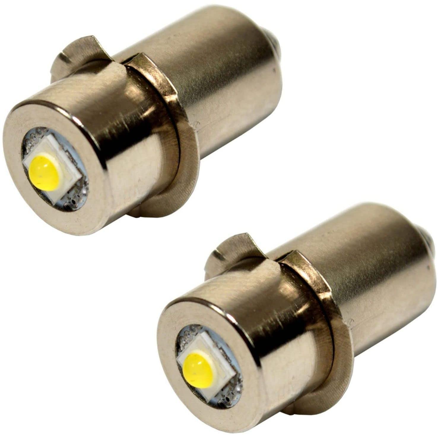 HQRP 2-Pack High Brightness Upgrade LED Light Bulb Compatible with Makita  192546-1 A-90261 A-90233