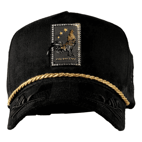 GORRA 5.7 CARTA GALLO GUIRNALDAS BLACK UNITALLA