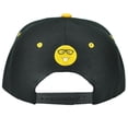 thumbnail image 2 of Emoji Nerdy Glasses Face Emoticons Text Symbol Snapback Hat Cap Flat Bill Black, 2 of 2