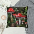 thumbnail image 2 of Fenyluxe  Wild Mushroom Pillow Cushion Cases for Couch,Printed Plant Mushroom Throw Pillow Cover Bedroom Decor Zippered Mushroom Cushion Cover, 2 of 5