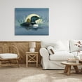 thumbnail image 2 of Mallard Duck Moonlit Pond Animals & Insects Graphic Art Gallery Wrapped Canvas Print Wall Art, 2 of 7
