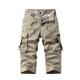 thumbnail image 1 of Multi Bolsillo Cargo Pantalones para Hombres Estiramiento Casual Cordón Clásico Pantalones Cortos de Verano con Bolsillos Múltiples, Pantalones Cortos de Cintura Elástica, 1 of 9