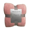 thumbnail image 2 of Light pink flannel blanket, 50x70cm/ Hugging Soft For Sofas Beds Blankets Is Lightweight Suitable Plush And Blanket Textiles, 2 of 7