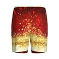 thumbnail image 4 of Picia Red Gold Glitter Pajama Shorts for Men, Men's Pajama Bottoms, Sleepwear,Short Pajama Pants-Large, 4 of 9