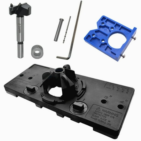 

Xigeapg 35mm Concealed Hinge Drilling Jigs Hinge Hole Saw Jig Drilling Guide Locator Hole Opener Door Cabinets Woodworking Tool