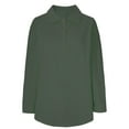 thumbnail image 5 of Fheaev Turndown Blouse Shirt For Women Womens Color Casual Loose Fashion T-Shirt Long Sleeves Button Tops Cotton And Linen Blouse, 5 of 5