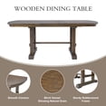 thumbnail image 3 of Harper & Bright Designs Extendable Dining Table for 4-8, Farmhouse Wood Kitchen Table, Minimalist Rectangle Dinette Table for Dining Room and Kitchen, Natural, 3 of 16