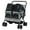Gray, variant on Resenkosee Heavy-Duty Foldable Double Pet Stroller with Adjustable Sunshade and Spacious Storage Basket, Navy