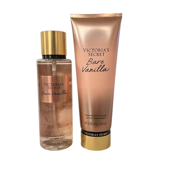 Victoria s Secret Bare Vanilla Body Mist and Fragrance Lotion Set
