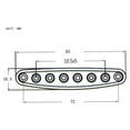 thumbnail image 3 of Electric Guitar Parts String Through Body Ferrules Bushing Plate Metal Alloy Metal 0.78oz For Guitar Replacement, 3 of 5