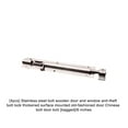 thumbnail image 2 of Justharion 4x Silver Stylish Door Upgrade Home Security With Easy Installation Sliding Door Lock Slide Screws Gate 6 inch 1Set, 2 of 6