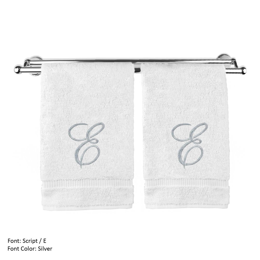 Monogrammed Washcloth Towel, Personalized Gift, 13x13 Inches Set of 2