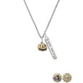 thumbnail image 2 of Delight Jewelry Goldtone Small Jack O'Lantern with Stem Silvertone Live the Life You Have Imagined Bar Charm Necklace, 23", 2 of 4