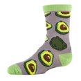 thumbnail image 2 of Oooh Yeah Kids Colorful Funny Novertly Crew Socks, Avocado Life, One Size, 2 of 4