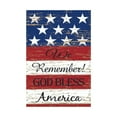 thumbnail image 2 of God Bless America 4th of July Patriotic Garden Flag, Home Decorative American Memorial Day Yard USA Star Stripes Outside Decoration, Spring Summer Seasonal Outdoor Small Decor 11.8 x 17.7in, 2 of 6