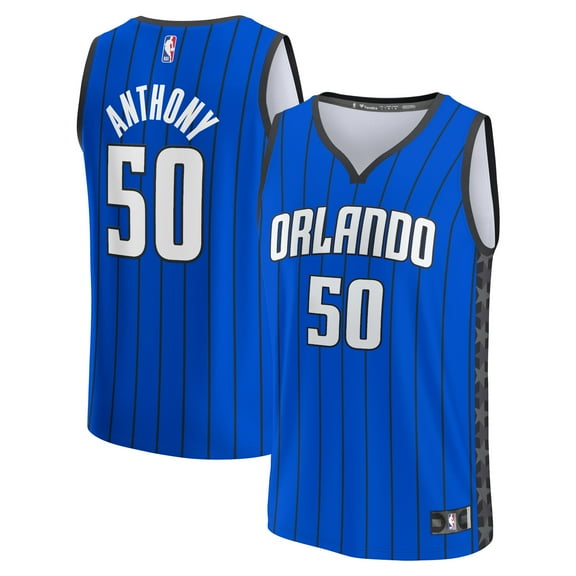 Men's Fanatics Cole Anthony Blue Orlando Magic Fast Break Replica Player Jersey - Statement Edition