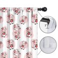thumbnail image 4 of Blackout Kids Curtains,Pink Cow Strawberry Pattern Childrens Insulated Curtains Set Of 2,Bedroom Essentials,Toddler Room Decor 42x54in(106x137cm), 4 of 5